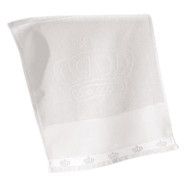 Imagem de Toalha Banho Dohler Jacquard Para Bordar Baby Classic Coroa, Branco