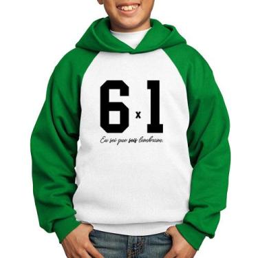 Imagem de Moletom Infantil 6x1 - Foca na Moda, Branco, Verde, 8