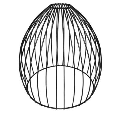 Imagem de Cupula de Aramado Balloon Preto Para Pendentes e Abajures - Jota Ilumi