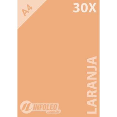 Imagem de 30 Folhas Papel Color Plus A4 180g Laranja Candy