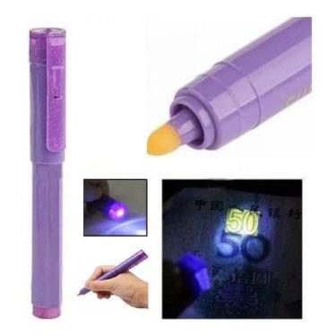 Imagem de Caneta Lanterna luz Uv Marcadora Notas detecta dinheiro falso - NOVO S