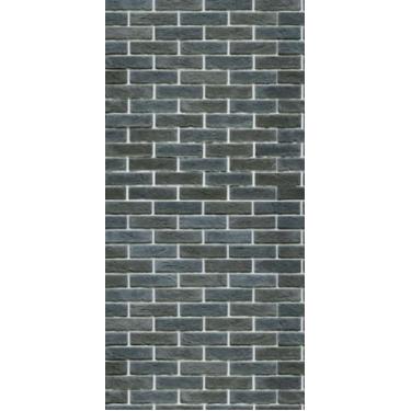 Imagem de Papel de Parede Tijolinho Preto Sala Quarto Cozinha PE 96 - IC DECOR