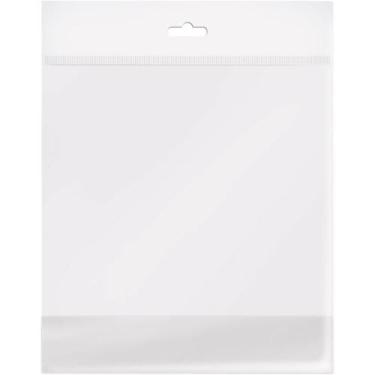 Imagem de Saco Adesivado Transparente com Furo 10X15+3CM ABA - Pacote com 100 Un