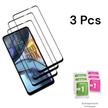 Imagem de Kit 3UN Película 3D de Vidro Temperado para Tela Motorola Moto G04 - L
