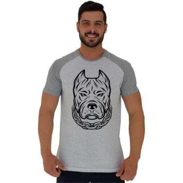 Imagem de Camiseta Tradicional Manga Curta MXD Conceito Pitbull Gangster, M, Bra