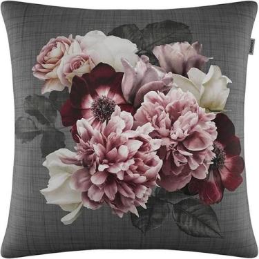 Imagem de Capa de Almofada Veludo Amor Perfeito 45x45cm - Adomes