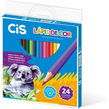 Imagem de Lapis de COR Sextavado CIS Plastic 24 Cores - Sertic