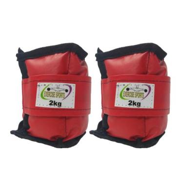 Imagem de Caneleira / Tornozeleira 2 KG - Exercise Sports, Vermelho