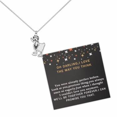 Imagem de FOTAP Colar Astarion BG3 Merch Goose Aço Inoxidável Sem Pedra Preciosa Presente para Fãs de Astarion e Jogadores de BG3 Unissex