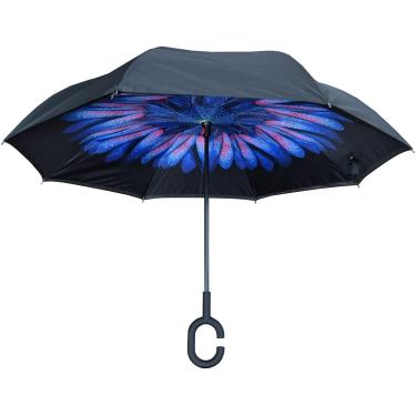 Imagem de Nufoot Topsy Guarda-chuva invertido turquesa, preto/azul margarida
