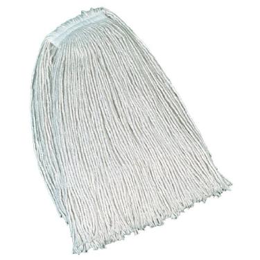 Imagem de Rubbermaid Commercial Products Cabeça de esfregão de fio de algodão com porta lateral, branco FGV11700WH00-1 cada