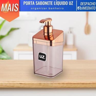 Imagem de Porta Sabonete Líquido Slim de Plástico Moderno Banheiro Pia - Uz Util