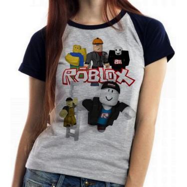 Imagem de Baby look blusa feminina ou Camiseta unissex Roblox Turma  - Empório D