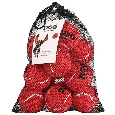 Imagem de AMA SPORT Bolas de tênis vermelhas para cães, pequenos e médios, projetadas para cães flutuantes, caça na água, busca, brincadeira divertida, exercício diário, captura no ar