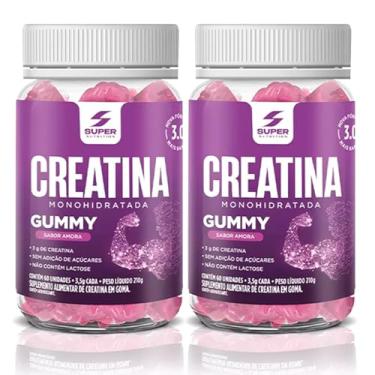 Imagem de kit 2 Super Gummy Creatina Monohidratada Sabor Amora 60 gomas