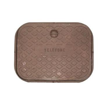 Imagem de Tampa Tampão de Chão Simples Ferro Inspeção Passagem 44x54cm - UNICLÁU