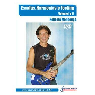 Imagem de DVD Escalas, Harmonias e Feeling Vol. 1 e 2 Roberto Mendonça - Aprenda