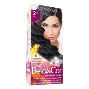 Imagem de Coloração Creme 2.0 Preto - Bela&Cor