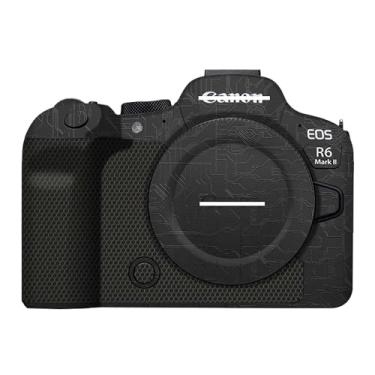 Imagem de ZZQ&CCF Canon EOS R6 Mark II full-frame película protetora do corpo da câmera sem espelho capa de lente anti-desgaste decoração protetora da pele e resistência ao desgaste (preto circuito)