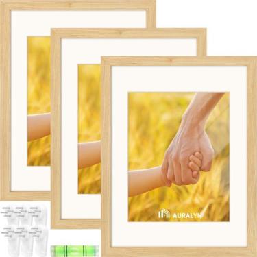Imagem de Conjunto de molduras para fotos AURALYN Wood 30,5 x 40,6 cm com tapete