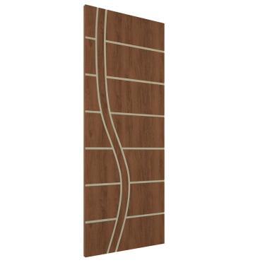 Imagem de Kit 4 Portas De Madeira Frisada U.V  210cm x 90cm - R70SS