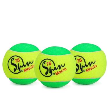 Imagem de Bola de Tênis Spin 75 Pack com 03 Unidades Amarela e Verde