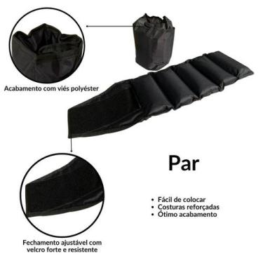 Imagem de Caneleiras Par Fitness Nylon 4KG Wellness - NoBrand