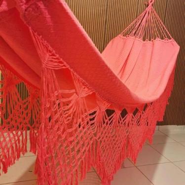 Imagem de rede de dormir descanso casal algodão gigante reforçada 300kg - REDES,