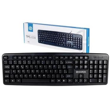 Imagem de Teclado Usb Com Fio Abnt2 Anti Respingo Pc Note Escritório - HOOPSON