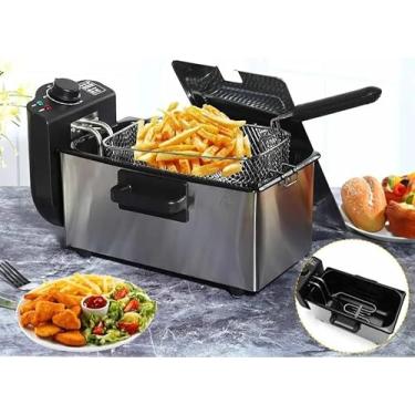 Imagem de Fritadeira Elétrica em Aço Inox, 3,5L, 1200W, Bivolt 110V/220V (Cinza110V)
