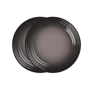 Imagem de Jogo de 2 Pratos Rasos de Cerâmica 22 cm Flint