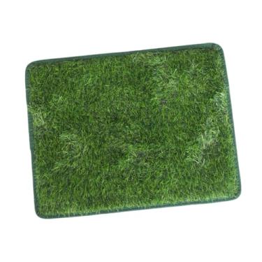 Imagem de Generic Tapete de grama artificial lavável para cachorro, bandeja sanitária para animais de estimação, tapete de gramado para cães, cercadinhos, 50cmx70cm
