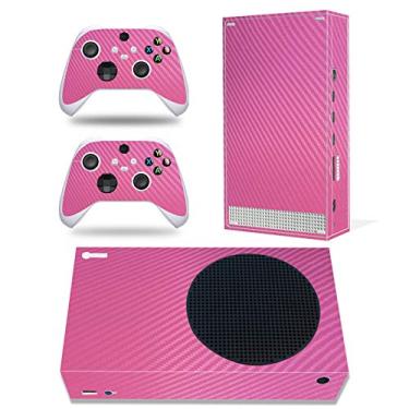 Imagem de Skin for Xbox Series S, Whole Body Vinyl Decal Protective Cover Wrap Sticker for Xbox Series S Console and Wireless Controller (Xbox series S, carbon fibre pink)