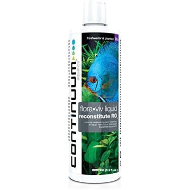 Imagem de Continuum Aquatics Flora Viv Reconstitute RO – Condicionador de água mineral para água destilada, osmose reversa ou água desionizada para uso em aquários de água doce e plantados, 250 ml (QRRL250)