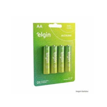 Imagem de Pilha Elgin Alcalina AA 1,5V Blister 4 Unidades