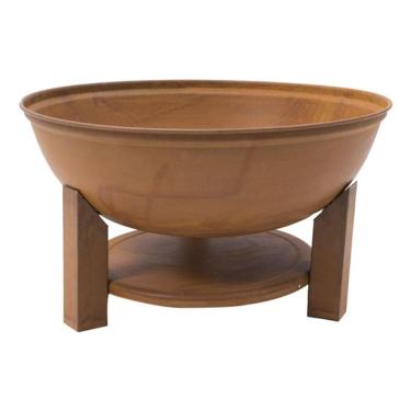 Imagem de Aquecedor Lareira Externa Braseiro Lenha Aco 32x57cm Cobre