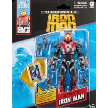 Imagem de Marvel Legends Series Quadrinho N1 2005 Ultimate Iron Man 15 Cm Articulado – Hasbro 