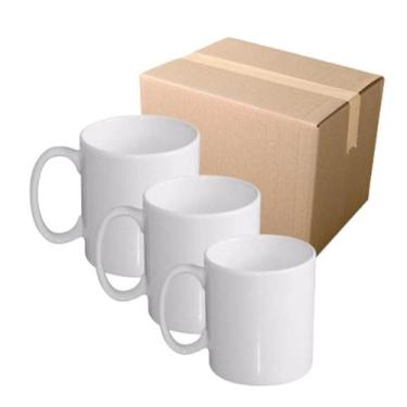 Imagem de Caixa de caneca Branca importada AAA para sublimação - no-brand
