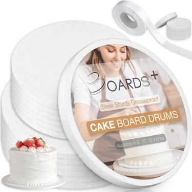 Imagem de Cake Drums BOARDS+ 8 e 10 polegadas (2 tamanhos, pacote com 14) 1,3 cm