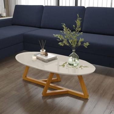 Imagem de Mesa De Centro Classic Off White-nature - Tebarrot