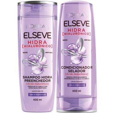 Imagem de Kit Shampoo 375Ml E Condicionador 170Ml Elseve Hidra Hialurô