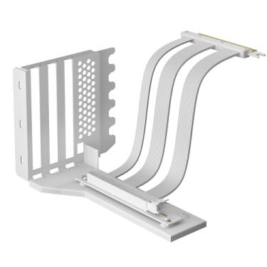 Imagem de GLOTRENDS Suporte de GPU de 2 compartimentos com cabo Riser PCIe 5.0 de 180 mm para montagem vertical de GPU, compatível com RTX5090 RTX4090 RX9070 RX7900, capas de PC com design de slot PCI aberto de