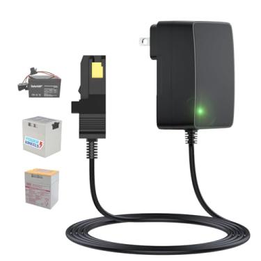 Imagem de Carregador de bateria Power Wheels de 12 V, adaptador de roda elétrica de 12 volts superior cinza e laranja com luz, cabo de 2 m, serve para carros Jeep infantis, para Fisher Price