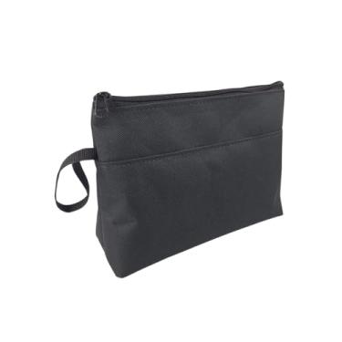 Imagem de Necessaire Pochete Slim Organizadora Alça De Mão Estojo Unissex (Preto)