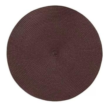 Imagem de Jogo Americano Redondo Luna 38cm Copa&Cia 4 Lugares, Granito