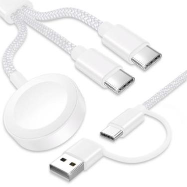 Imagem de Cabo de carregamento TOP-UP 3 em 2 USB C para Apple Watch e iPhone