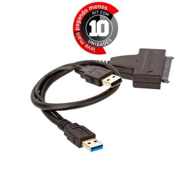 Imagem de Kit com 10 Cabos Adaptador para Sata (2.5/3.5) e CdRom USB 3.0 - CIRIL