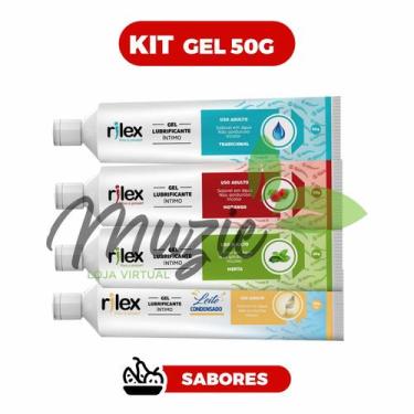 Imagem de Kit 4 Gel Lubrificante Íntimo, 1 de cada sabor Leite Condensado , Mora