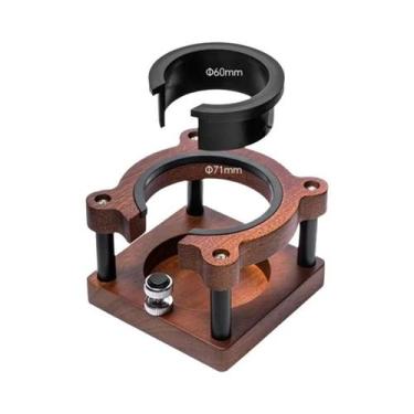 Imagem de Suporte De Madeira Para Tamper De Café 51-58mm, Estação De Compactação