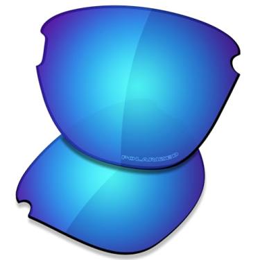 Imagem de SAUCER Lentes de substituição premium para óculos de sol Oakley Frogskins Lite OO9374 High Defense - Azul Glaciar Polarizado